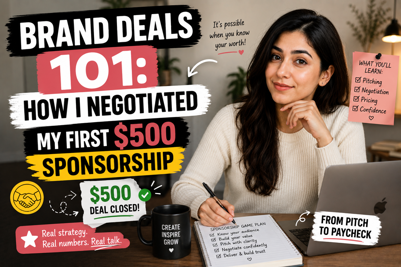 Brand Deals 101: How I Negotiated My First $500 Sponsorship