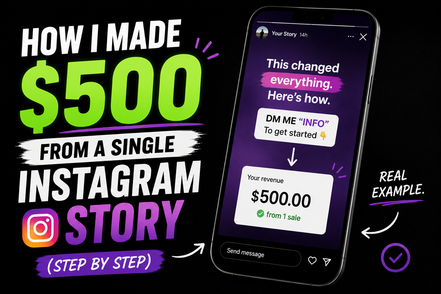 How I Made $500 from a Single Instagram Story (Step by Step)