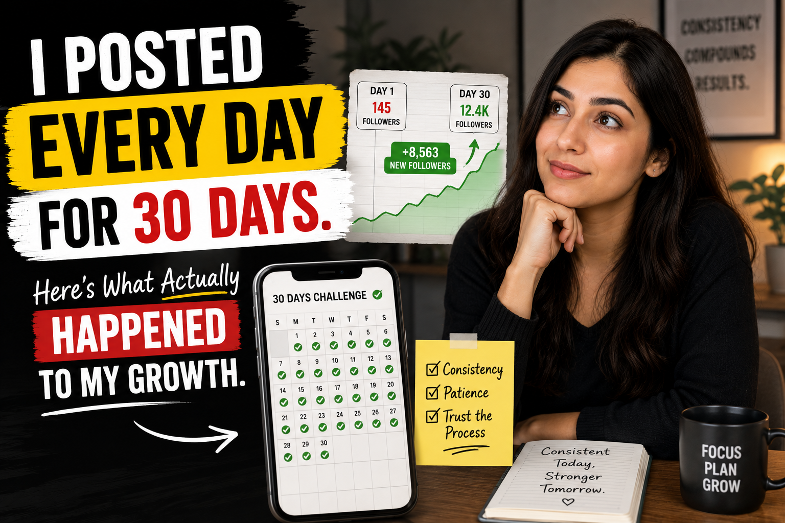 I Posted Every Day for 30 Days. Here's What Actually Happened to My Growth.